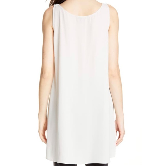 NWT Eileen Fisher 100% Silk Sleeveless Tunic Size Small - Picture 3 of 10